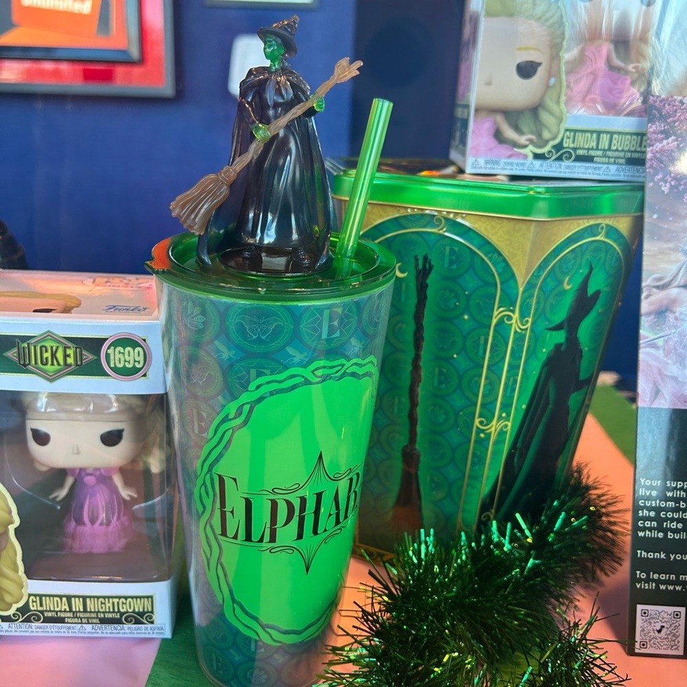 Wicked Elphaba Tumbler, Topper - Regal (sealed in bags)